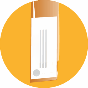 Detail of Idaho DMV kiosk dispensing new vehicle registration